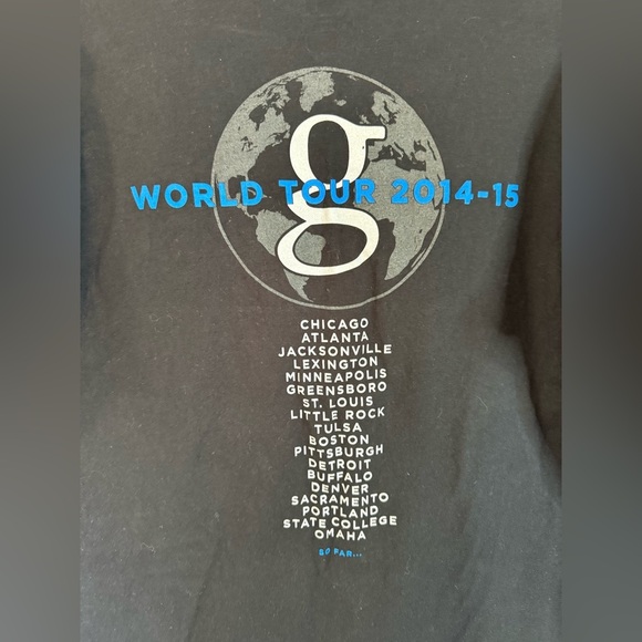 Garth Brooks World Tour 2014-2015 Black T-Shirt - Size Large - Picture 4 of 5